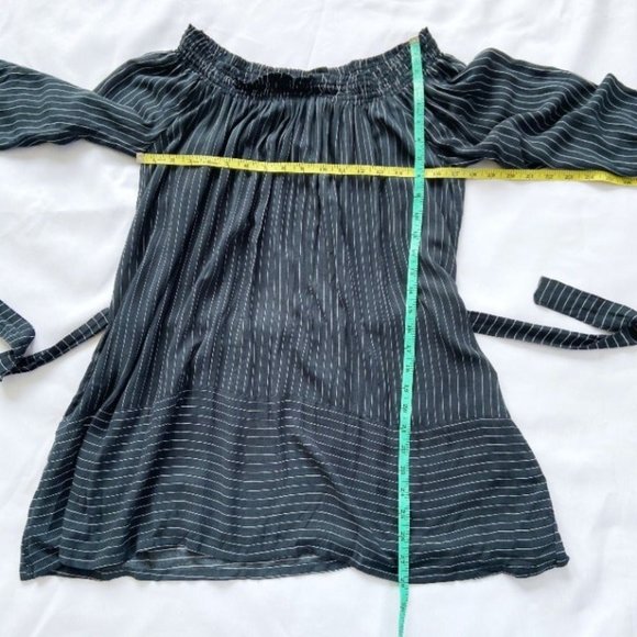 Faithfull The Brand X Revolve Mali Capsule Multi-way Striped Tie Sleeve Dress 6 - Picture 8 of 9